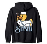 Sushi Rubber Duck Sashimi Duckling Zip Hoodie