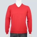 New Hugo Boss men red knitted knitwear golf pro jumper cardigan pullover top XXL