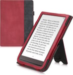 Étui Compatible Avec Pocketbook Inkpad 3/3 Pro/Color/Vivlio Inkpad 3 Coque - Étui À Rabat Magnétique Tablette Ereader Similicuir - Rouge-Gris Foncé[Nou081309]