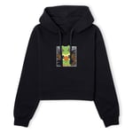 Pokemon Grookey Women's Cropped Hoodie - Black - XS