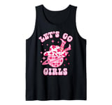 Let's Go Girls Western Cowgirl Groovy Bachelorette Party Tank Top