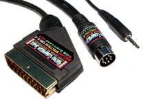  Sinclair ZX Spectrum+ 128K & +2 (Grey Model) RGB Scart Lead Video Cable TV Lead