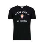 Le Coq Sportif Fiorentina Fanwear Tee SS N°1 M Black Tricot Femme, Noir, XS