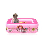 Grande piscine gonflable rectangulaire épaisse en PVC,baignoire d'été,jouet d'extérieur pour la famille et les enfants - Type [pink 2]-120cm