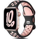 Gulemfy Compatible avec Apple Watch Bracelet - Sport Bracelet 44mm 42mm 45mm 49mm 38mm 40mm 41mm, Homme Femme Bracelet Silicone Respirant pour iWatch Series SE 8 7 6 5 4 3 2 1 Ultra