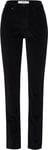 BRAX Women's Style Mary Structure Velvet Pants, Black, 29W x 30L