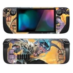 PlayVital Kit d'Autocollants de Protection pour Steam Deck OLED & LCD,Stickers Skin Vinyl pour Steam Deck OLED-Démon Chauve-Souris