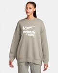 Nike Sportswear Women's Oversized Fleece Crew-Neck Sweatshirt