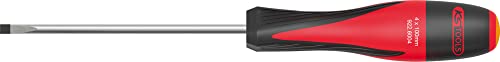 KS Tools 922.6003 - Tournevis ULTIMATE® Fente, 3,5 mm - L.75 mm - En Chrome Vanadium, Rouge/Noir