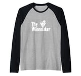 The Wine Maker Vineyard Winery wine making Grapes Winemaker Raglan Baseball Tee