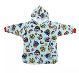 Paw Patrol Kids Hugzee Wearable Hooded Fleece Blue Size S For 3-6 Year Old