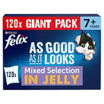 Felix As Good As It Looks 7+ Mixed Cat Food 120x100g