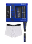 Fcuk urban 3Pcs Gift Set For Him Boxers,Hair & bodywash 250ML + Body Spray 200ML