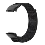 Elastiskt klockarmband i nylon Fitbit Charge 5 - Svart Svart