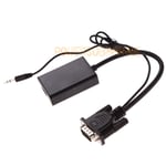 VGA Male To HDMI Output 1080P HD + Audio HDTV AV Video Cable Converter Adapter