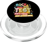 Rock The Test Day Exam Teacher Funny Testing School Student PopSockets PopGrip for MagSafe