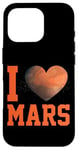 iPhone 16 Pro Planet Martian I Love Mars Heart Case