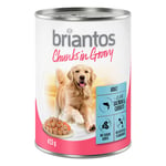 Briantos Chunks in Gravy 6 x 415 g - lohta ja porkkanaa