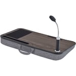 Support pour PC portable tablette table de lit coussin gris brun Teamson Home VNF-00112-UK - Marron