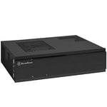 SilverStone SST-ML06B-E - Milo Boîtier PC Slim silencieux HTPC Mini-ITX, noir