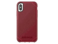 Griffin Survivor Strong Case Cover for iPhone X / XS - No-Slip - RED