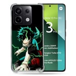 Cokitec Coque Renforcée pour Xiaomi Redmi Note 13 Pro 5G Manga My Hero Academia Deku