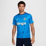 Nike Chelsea Shirt CFC Mnk DF Acdpr SS Top K PM, Lt Photo Blue/Rush Blue/Guava Ice, FN9646-436, S