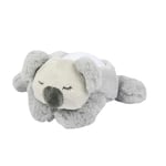 Nattou Veilleuse LED Koala Bear, Projecteur de ciel étoilé, 3 couleurs LED, 5 sons et chansons, Peluche/Polyester, 26 cm, Gris