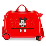 Disney It's a Mickey Thing Children's Suitcase Red 50 x 38 x 20 cm Rigid ABS Side Combination Lock 34L 1.8 kg 4 Wheels Hand Luggage