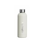 HYDRATIS - Gourde Isotherme Inox 500 ml - Bouteille Réutilisable, Étanche, Durable et Design - 24H de Fraîcheur, 12H de Chaleur des Boissons - Bouchon Vis - Sans Transfert de Saveur - Blanc