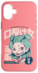 Coque pour iPhone 16 Plus Kuchisake Onna, horreur japonaise, Yokai, anime, folklore japonais