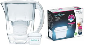 BUNDLE DEAL! Aqua Optima Water Filter Jug & 6 Pack Evolve+ 30 Day Water Filters