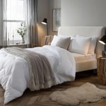 The Fine Bedding Company - Spundown Duvet - 4.5 Tog - Summer - Peachskin Soft Cover - Machine Washable - Hypoallergenic - Super King