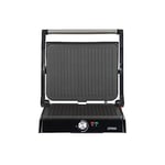 Livoo – Grill viande et panini – 2200 W, température réglable jusqu'à 230 °C, ouverture à 180°, surface 29x23cm, récupérateur de graisse amovible