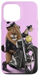 Coque pour iPhone 13 Pro Max Lion Riding Classic Chopper Moto