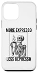 Coque pour iPhone 12 mini Plus d'expresso Moins de Depresso Funny Coffee Expresso Lover