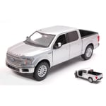 FORD F-150 LIMITED CREW CAB 2019 SILVER 1:27 MotorMax Auto Stradali Die Cast