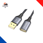 Câble Rallonge USB 2.0 2M, Câble Extension USB 2.0 Mâle a Vers Femelle