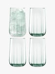 LSA International Mia Recycled Glass Highballs, Set of 4, 590ml, Green