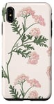 Coque pour iPhone XS Max Rose pastel Fleurs sauvages Fleurs sauvages Vintage Botanique