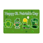 jieGorge St. Patrick's Day Welcome Doormats Home Carpets Decor Carpet Living Room Carpet, Home Decor for Easter Day (H)