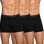 Gant Kalsonger 3P Cotton Stretch Boxer Svart bomull Large Herr