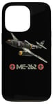 Coque pour iPhone 13 Pro La Seconde Guerre mondiale 2 avion de chasse allemand ME 262