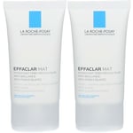 LA ROCHE POSAY EFFACLAR MAT Hydratant sébo-régulateur Crème 2x40 ml