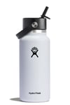 Hydro Flask 32oz (946ml) Wide Mouth w/ Flex Straw Cap White