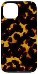 iPhone 13 Tortoise Shell Pattern Brown & Orange Exotic Turtle Shell Case