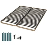 Sommier à lattes + pieds 2x70x190 C224 - 48 lattes bois - Fabrication française