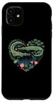 iPhone 11 Cute Alligator Heart Crocodile Gator for Kids Case