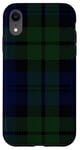 Coque pour iPhone XR Plaid écossais vert noir