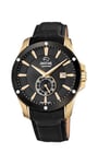 JAGUAR Montre modèle J881 / 1 de la Collection ACAMAR, boîtier 44 mm avec Bracelet en Cuir Noir pour Homme J881/1